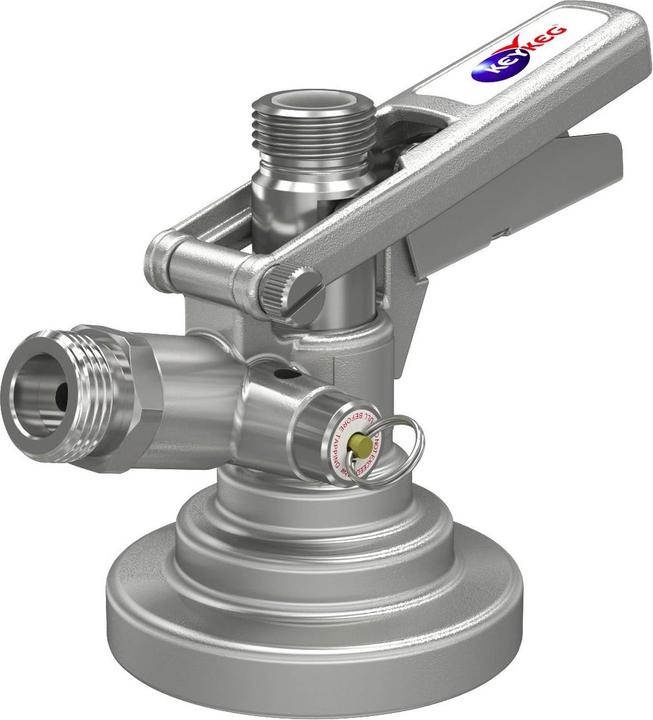 Actual product image Ich-zapfe Zapfkopf, Keg Verschluss für KeyKeg Fässer - Mit Sicherheitsventil & Fühler