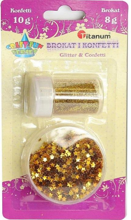 Immagine prodotto Titanum Glitzer + goldenes Konfetti-Set