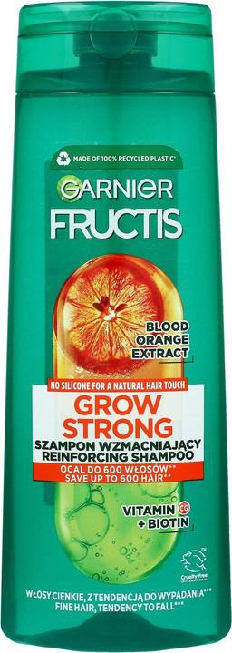 Garnier Fructis Grow Strong Shampoo Rinforzante Shampoo Rinforzante Arancione 400ml (400 ml, Shampoo liquido)