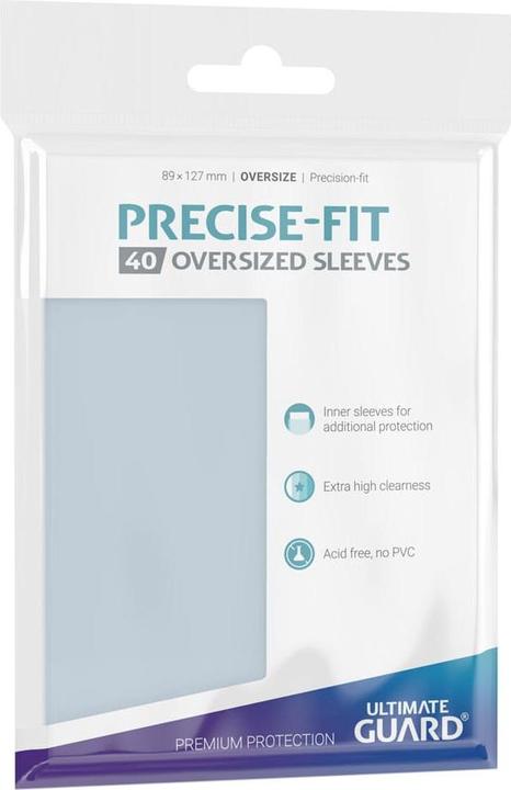 Immagine prodotto Ultimate Guard UGD010449 - Manicotti per biglietti da visita Precise-Fit 40 oversize, trasparenti