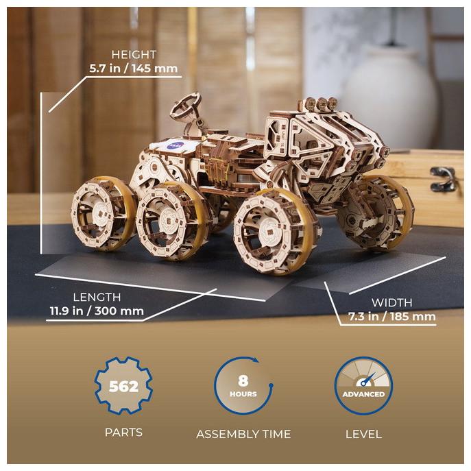 Immagine prodotto Ugears 70206 Rover marziano con equipaggio - Rover marziano con equipaggio