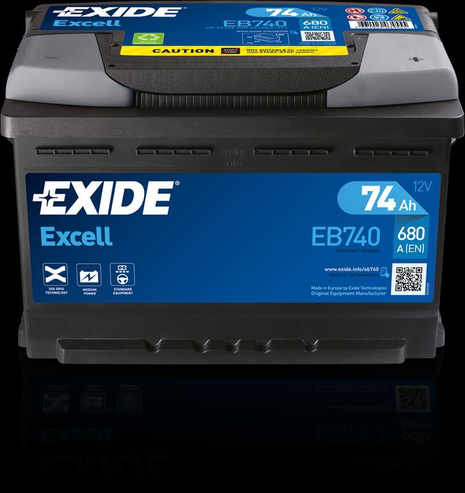 Produktbild Exide Excell (12 V, 74 Ah, 680 A)