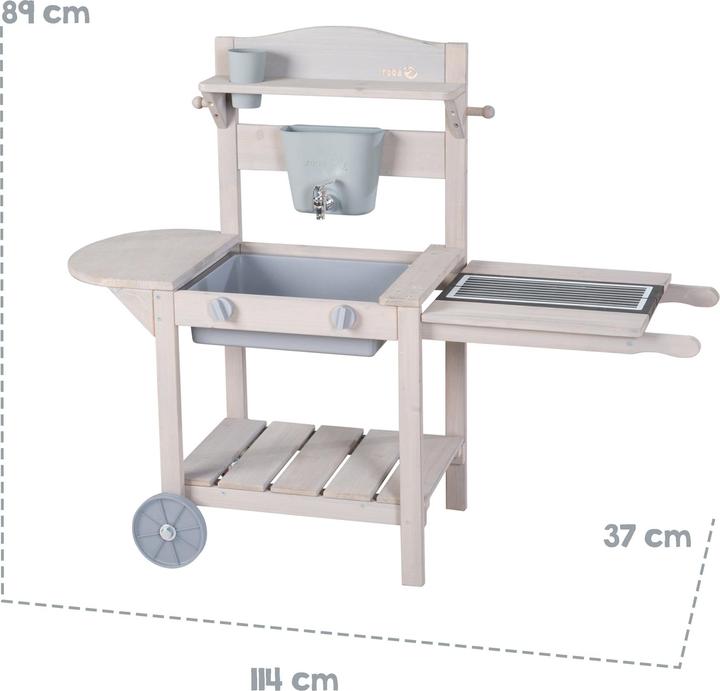 Actual product image Roba Mobile play and mud kitchen BBQ