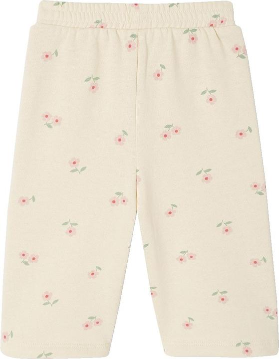 Vertbaudet Weite Baby Sweathose mit Blumen und Recycling-Polyester