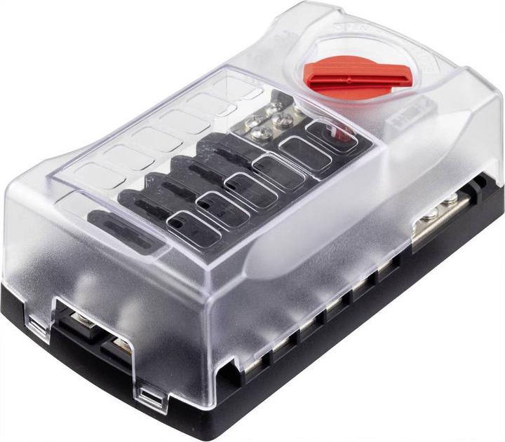 Image du produit Tru Components Porte-fusible pour voiture Porte-fusible plat pour 12 fusibles 32V/30A (30 A)