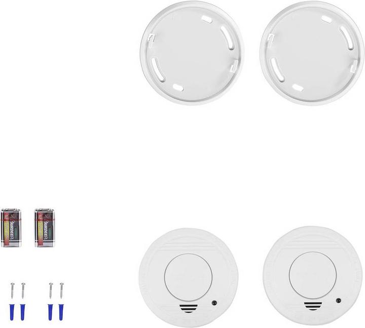 Actual product image Smartwares Smoke detector set of 2 incl. 5 year battery