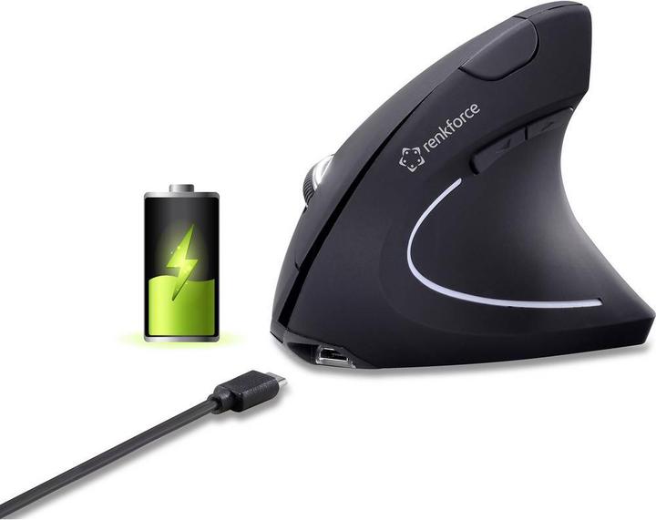 Produktbild Renkforce RF-WM-322 Maus RF Wireless Optisch 1600 DPI rechts (Kabellos)