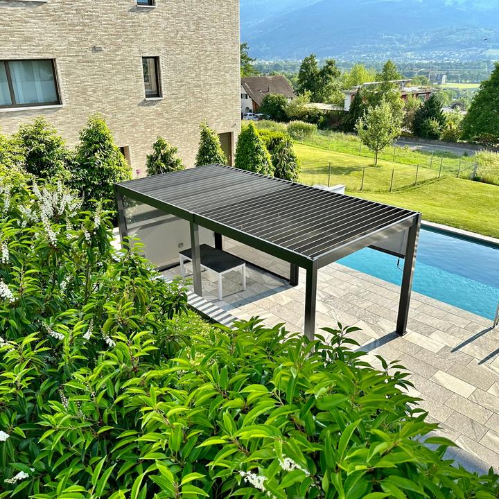 Actual product image Ventaris Pergola Deluxe Plus 3x6m with slatted roof anthracite (300 cm, 600 cm)