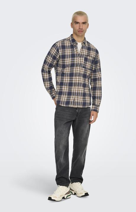 Image du produit Only & Sons Onsral Ls Slim Check Shirt (L)