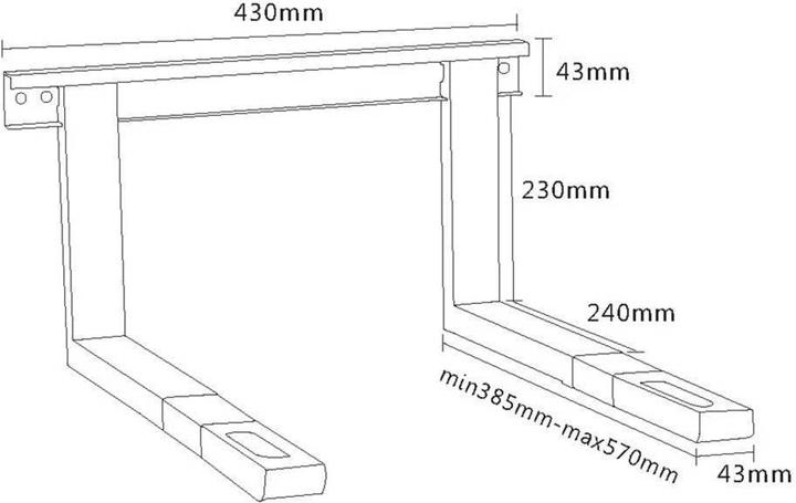 Produktbild myWall Mikrowellenhalterung