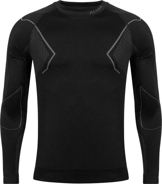 Image du produit Alpinus Sweat-shirt thermoactif pour homme Active Base Layer noir-gris GT43189 S (S)