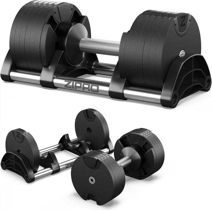 Produktbild GCS Zipro ZIPRO Hantle z regulowanym obciążeniem ROUND 24 kg