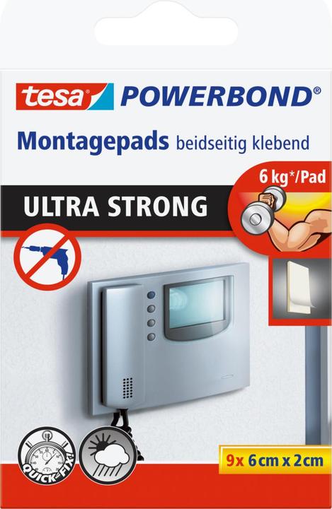 Produktbild tesa Powerbond ULTRA STRONG doppelseitige Klebepads (6 kg)