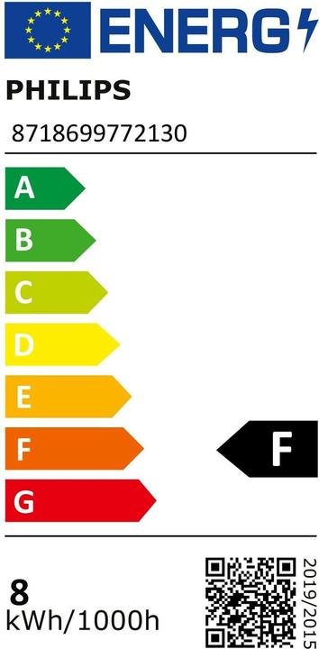 Energie-Label Philips Professional LED SceneSwitch (E27, 7.50 W, 806 lm, 1 x, F)