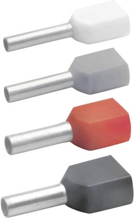 Actual product image Klauke Twin wire end ferrule 1,5qmm 87212 2x1,5qmm insulated galv. tinned 87212