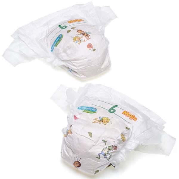 Produktbild dm babylove nature Windeln (Gr. 6, Tragepack, 27 Stück)