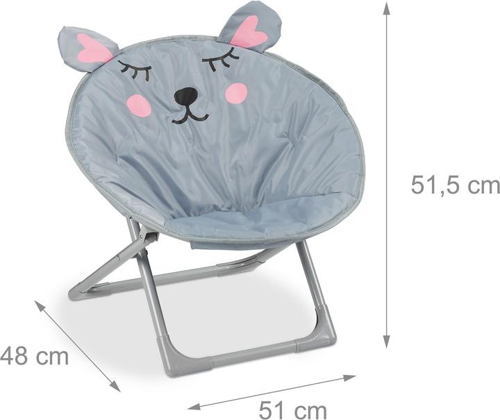 Image du produit Relaxdays Chaise lune enfants, pliable (Chaise haute)