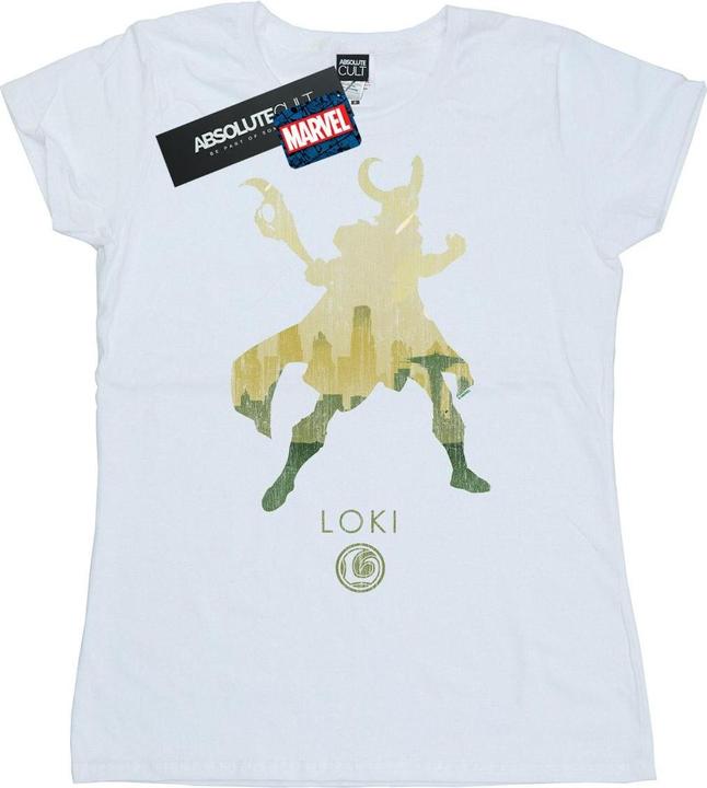 Actual product image Womens/Ladies Loki Silhouette Cotton T-Shirt (S)