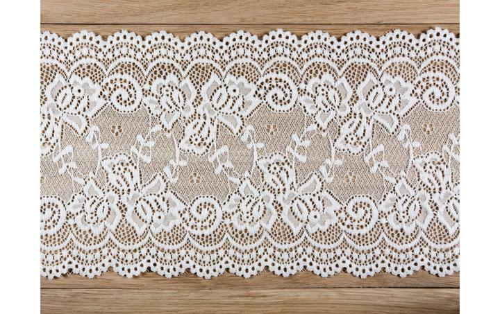Produktbild Partydeco Stoff Spitze 15 x 900 cm, Weiss