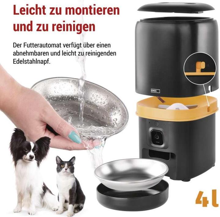 Immagine prodotto Emos Gosmart Pet Feeder With Camera 4l Pet-104 (4 l)