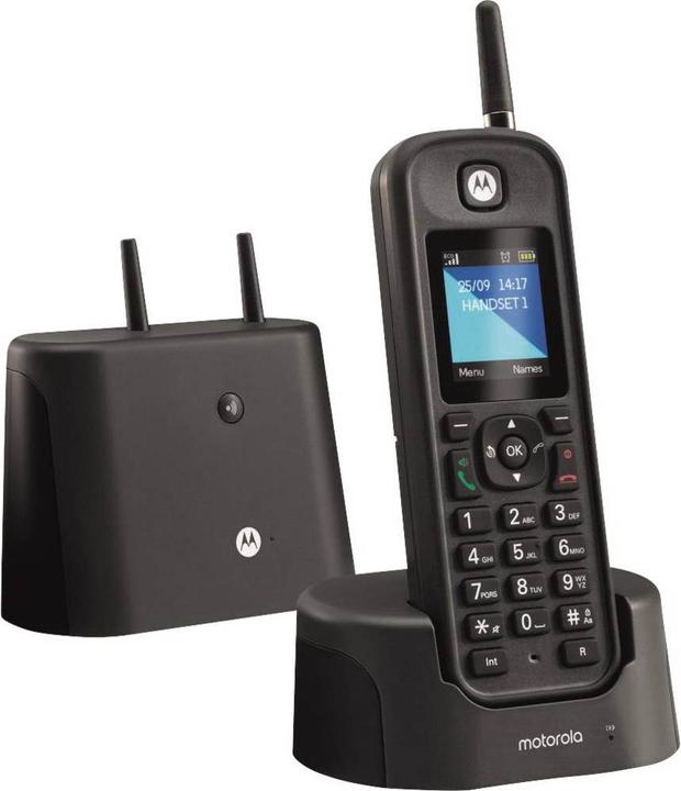 Actual product image Motorola O201 DECT Cordless Telephone Analog Handsfree Black