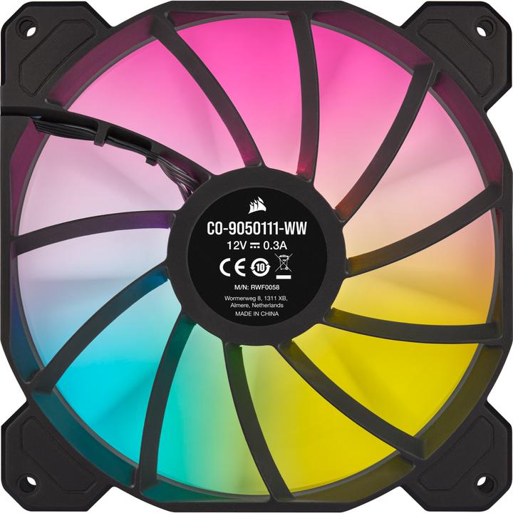 Actual product image Corsair SP140 RGB Elite Dual Node C (140 mm, 2 x)