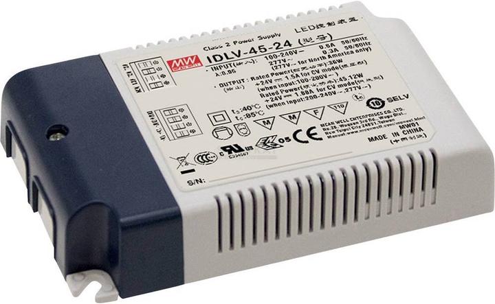 Productafbeelding MeanWell LED-driver constante spanning 45,12 W 1,88 A 24 V/DC dimbaar, overbelastingsbeveiliging