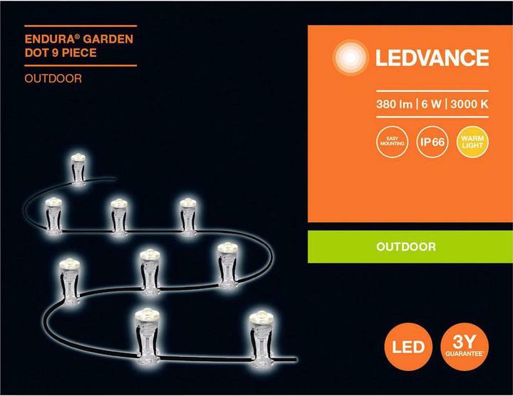 Produktbild Ledvance LED Lichterkette ENDURA GARDEN DOT 9P 830 (0.02 m)