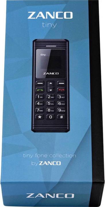 Actual product image Zanco Mobile Phone Tiny Black (0.26")