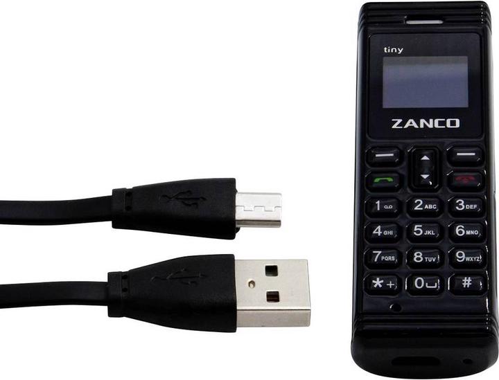 Actual product image Zanco Mobile Phone Tiny Black (0.26")