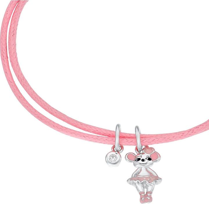 Immagine prodotto Prinzessin Lillifee Gioielli da braccio per bambine, argento 925, tessuto | mouse (21 cm, Tessuto, Argento 925)