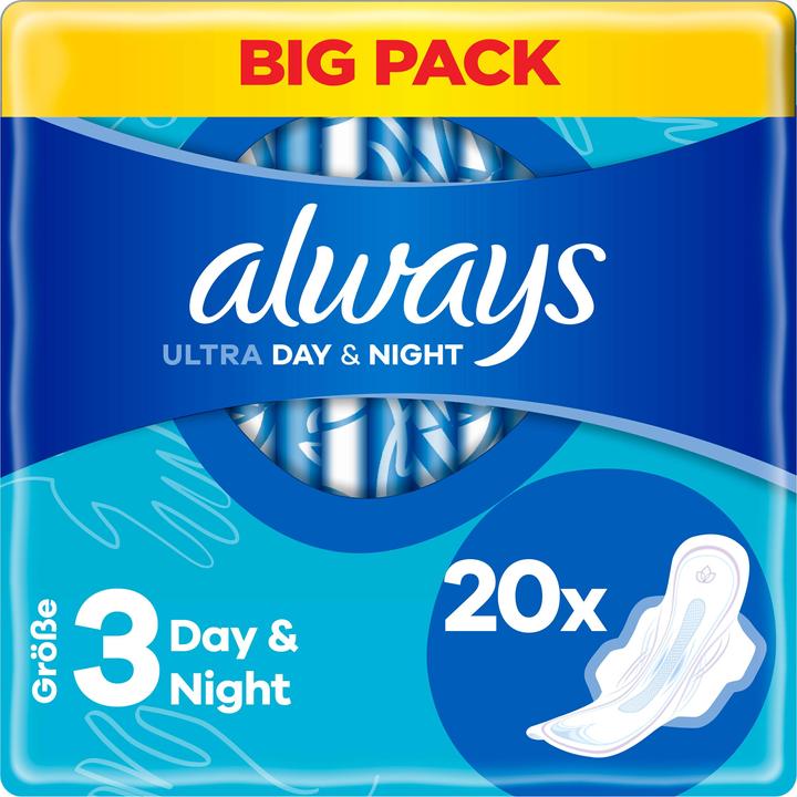 Produktbild Always Ultra Day & Night (20 x, Damenbinden)