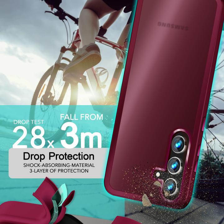 Immagine prodotto Nalia Copertura ibrida semitrasparente con cornice protettiva (Samsung Galaxy S24+)