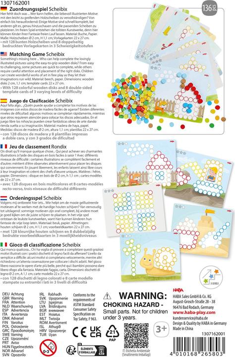 Image du produit Haba Zuordnungsspiel Scheibix (Allemand)