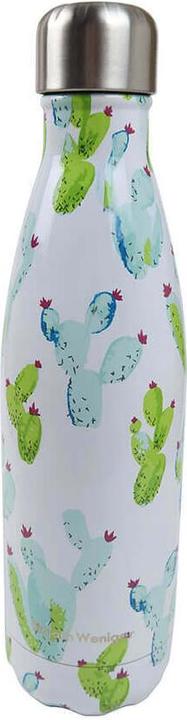 Actual product image Einfach Weniger Stainless steel thermos flask, 500ml, without inner coating, super insulating performance Cactus (0.50 l)