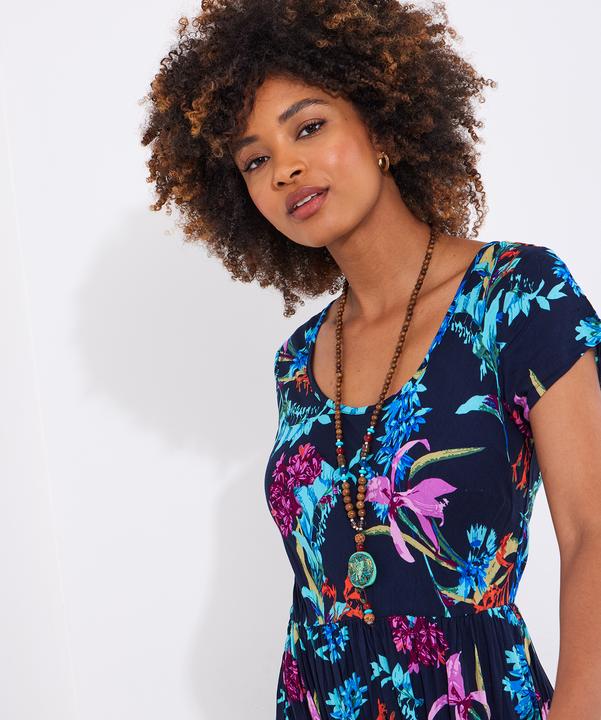 Produktbild Joe Browns Dark Floral Crinkle Maxi Dress (38)