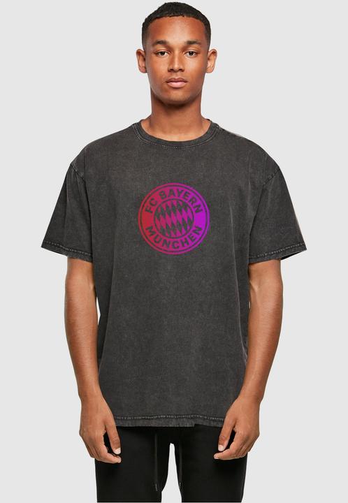 Produktbild FC Bayern München Logo RP Acid Washed Heavy Oversize Tee - 115557 (XS)