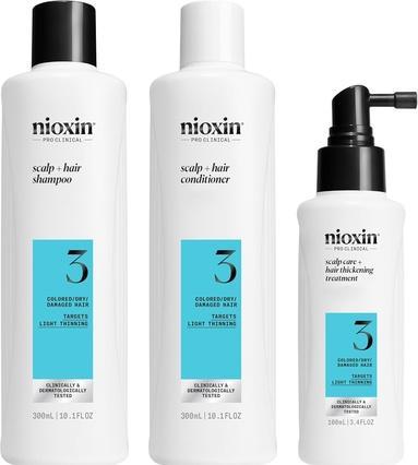 Produktbild Nioxin System 3 Kit Shampoo 300ml Haarspülung 300ml Haarkur 100ml Haarausfall-Präventionsset für Dam (Haarpflege set)