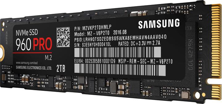 Produktbild Samsung 960 Pro (2000 GB, M.2)