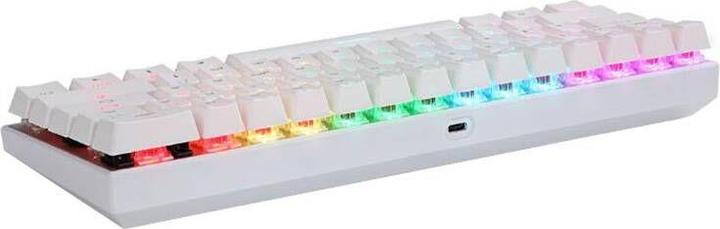 Image du produit Motospeed Clavier mécanique sans fil SK62 Blanc (commutateur bleu)
