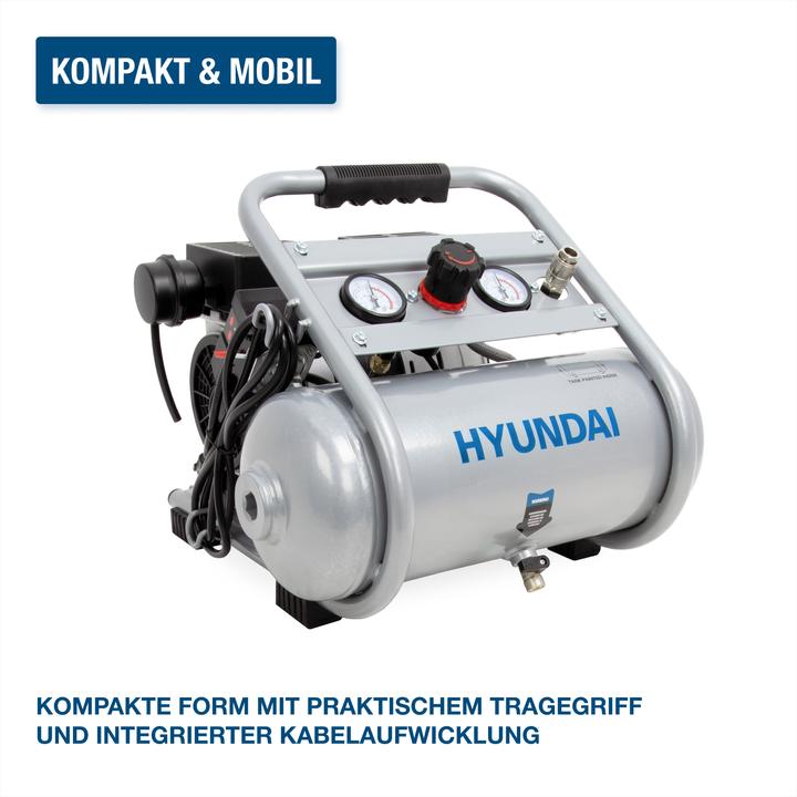 Produktbild Hyundai Silent Kompressor SAC75008IC (9 Bar, 8 l)