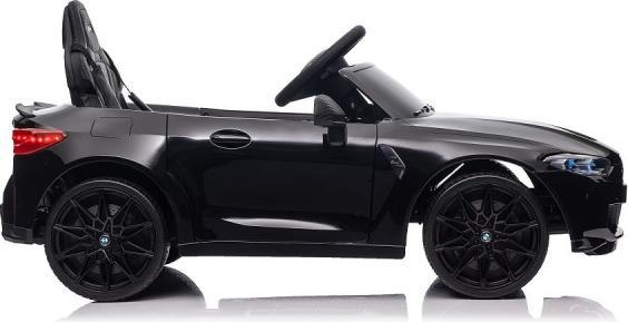 Actual product image Es-toys Electric children's car - black - "BMW M4" - Licensed - 12V7A battery, MP3, leather seat+EVA (12 V)
