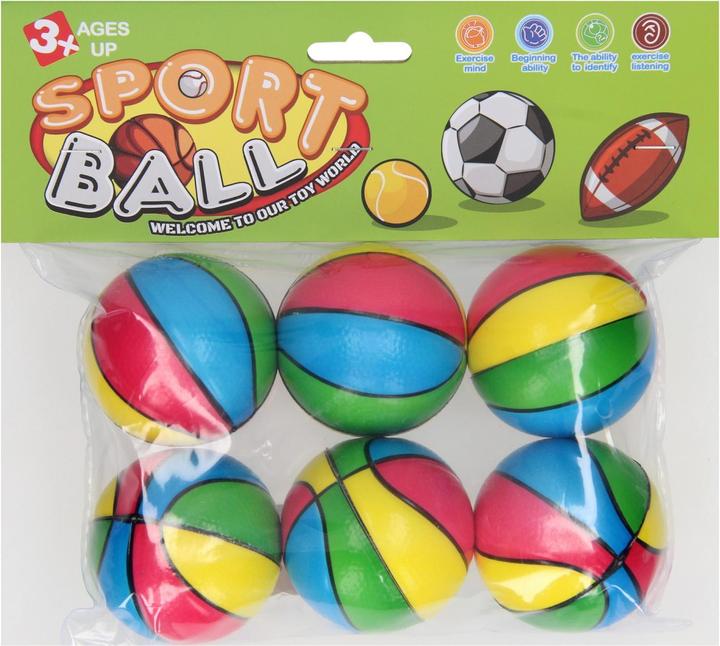 Actual product image Foam balls basketball, 6 pcs.