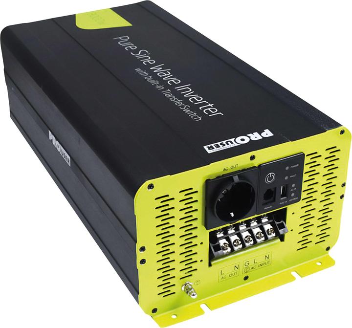 Produktbild ProUser Wechselrichter PSI3000TX 3000W 12V - 230 V/AC inkl. Fernbedienung, USV-Funktion, Netzvorran