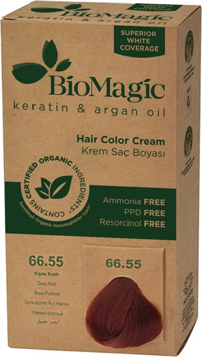 Produktbild Biomagic Haarfarbe tiefrot (66,55) 250 g - Biomagisch (66,55 Tiefrot)