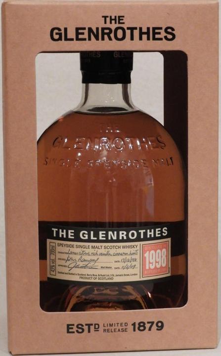 Actual product image Glenrothes 1998 (Single Malt)
