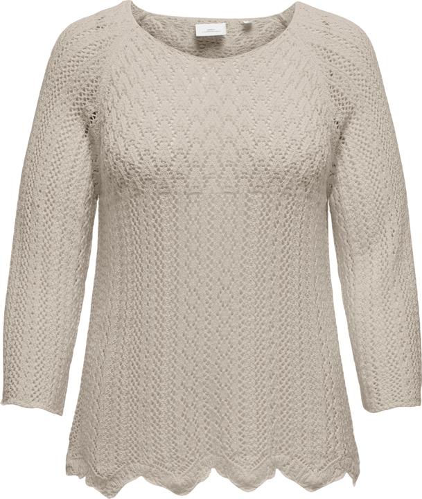 Only Normal geschnitten Rundhals Plus Pullover Strickpullover