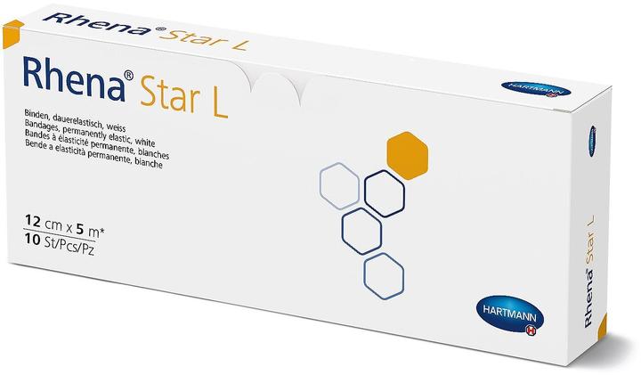 Actual product image Rhena Star L Elastische Binden 12cmx5m weiss