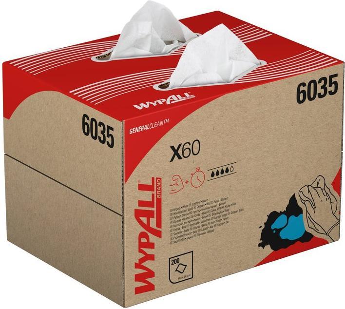 Immagine prodotto Kimberly-Clark Salviette Wypall X60 6035 42,6cmx 31,7cm, confezione da 200 pezzi.