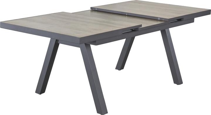 Produktbild LC Garden Komido Ausziehtisch Aluminium/Keramik Natur mit Synchronauszug 160/210x100 cm (100 cm)